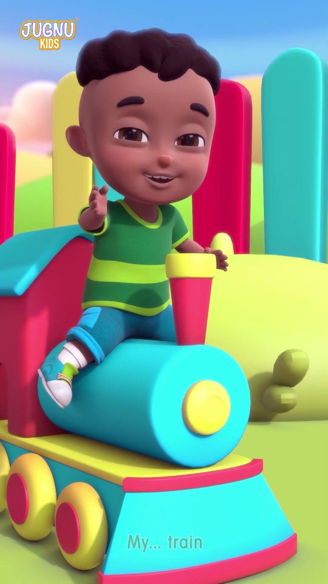 The Wheels On the Train, Taxi \u0026More Vehicle Songs \u0026 Rhymes for Kids #shorts #trending #viral