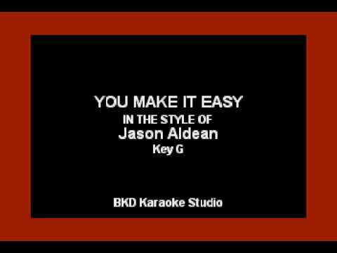 Jason Aldean - You Make It Easy (Karaoke with Lyrics)