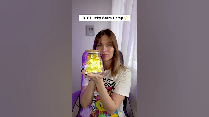 DIY Lucky Stars Lamp 🌟 Cute Room Decor Idea #diy #craft #lamp #shorts #art