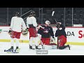 Best of Connor Hellebuyck mic'd up at Jets practice!