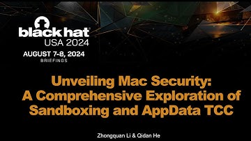 Unveiling Mac Security: A Comprehensive Exploration of Sandboxing and AppData TCC