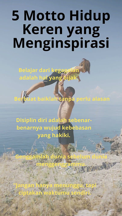 5 Motto Hidup Keren yang Menginspirasi #shorts
