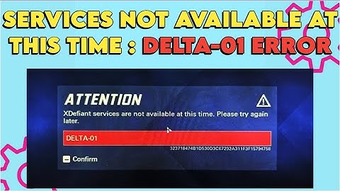 How to fix XDefiant Error code DELTA-01 | Error code DELTA-01 Fixed
