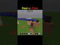 Real vsFake #minecraftshorts #explosion #trendingshorts #shorts #minecraft