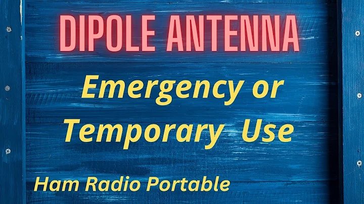 DIPOLE ANTENNA BUILD / Emergency or Temporary Use.