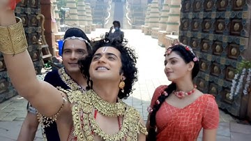 radhakrishn funny moments on set . behind the scenes