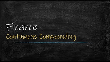 Finance: Continuous compounding