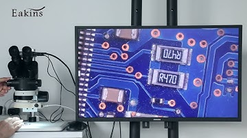 Simul-Focal Trinocular Stereo Microscope 1080P HDMI Video Industrial PCB Soldering Measuring Camera