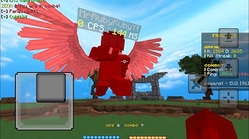 Combo on iPad new touch zeqa server Minecraft bedrock