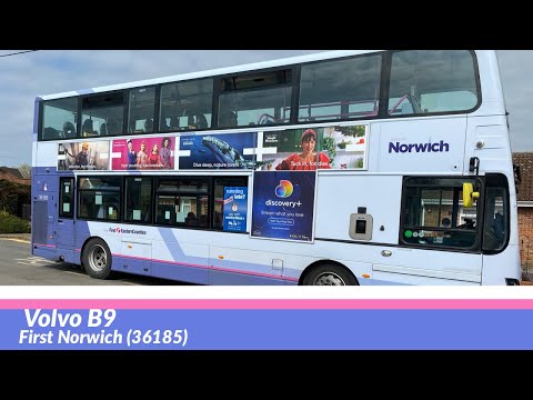 **Walkthrough** First Norwich Volvo B9 36185 BN12 JYH