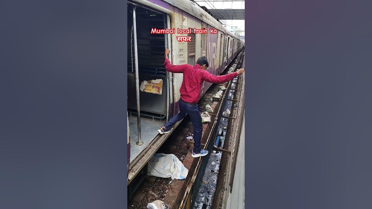 Mumbai local train ka सफर।। travelling struggle in mumbai #localtrain #indiantrains #mumbaimetro
