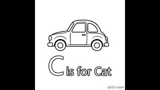 Teach ABCs & Phonics: Free Letter C Coloring Sheets & Worksheets#alphabetcoloring #alphabetlearning