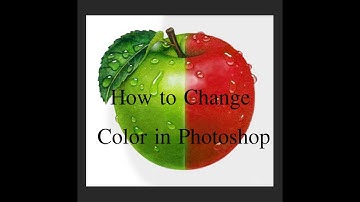 How to Change Color in Photoshop - Tutorial!  Apple Green change Red