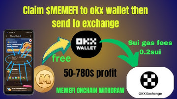 Withdraw MEMEFI from okx wallet to OKX EXCHANGE, BITGET,GATE IO , KUCOIN  || memefi listed