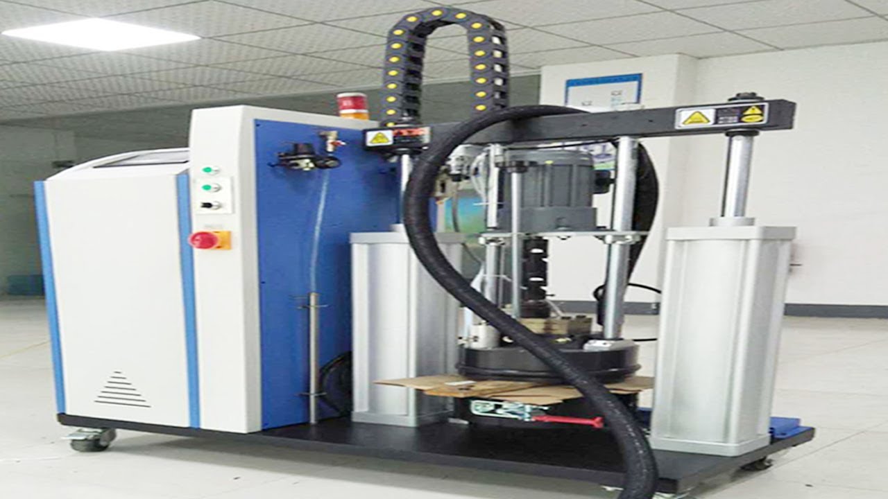 PUR Type hot melt glue coating machine YouTube