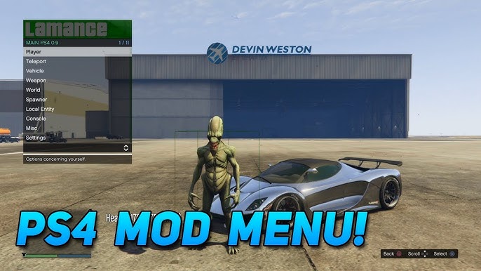GTA 5 v1.35 Expulsion v2.0 Mod Menu for PS4 9.00 by LushModz