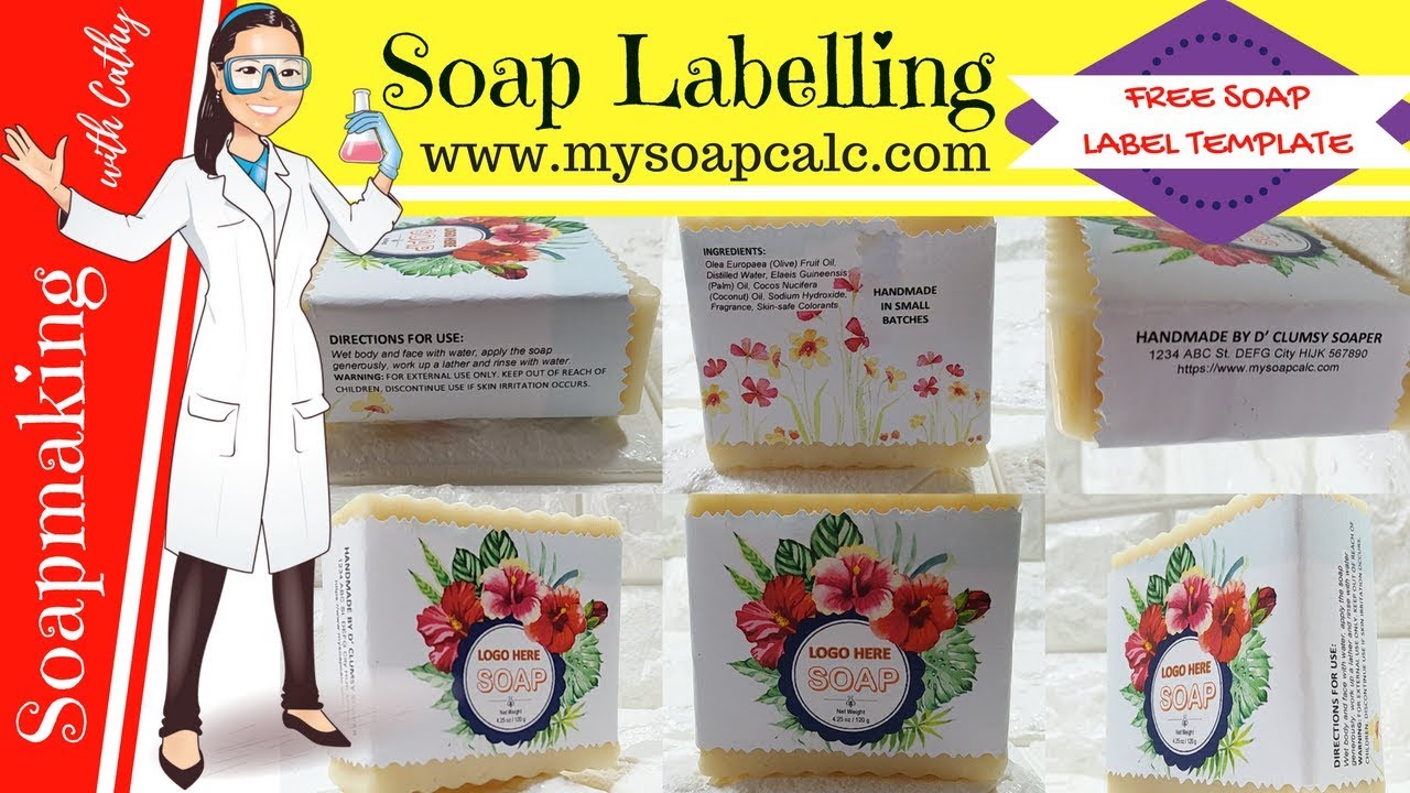 How to label soap DIY beginners easy soap labelling & free soap label making  template mysoapcalc 116 