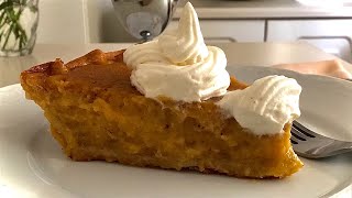 Fresh Pumpkin Pie Recipe