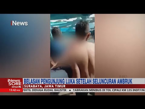 Seluncuran di Waterpark Kenjeran Ambruk, Belasan Pengunjung Terluka #iNewsSore 07/05