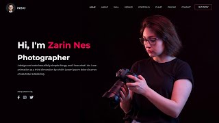 How To Create A Personal Portfolio Website Using Only HTML And CSS | Website Design HTML CSS