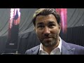 EDDIE HEARN REACTS TO DERECK CHISORA'S DEFEAT TO OLEKSANDR USYK, TALKS JOSHUA-USYK WBO SITUATION