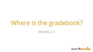 Moodle Gradebook