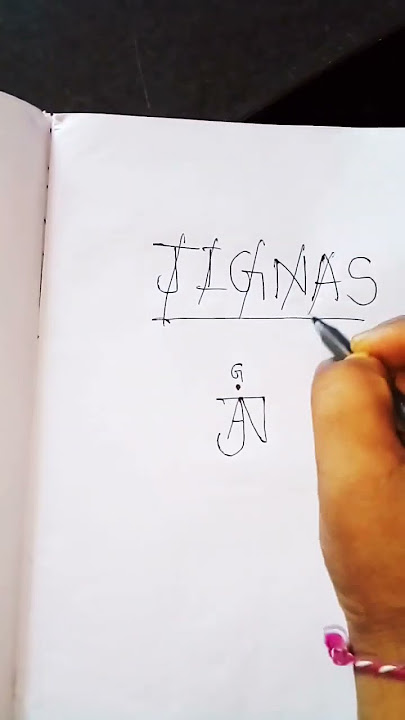 JIGNAS name as brand logo😱 #logo #graphicdesign