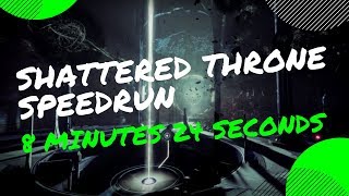 8:24 Shattered Throne Speedrun | Destiny 2