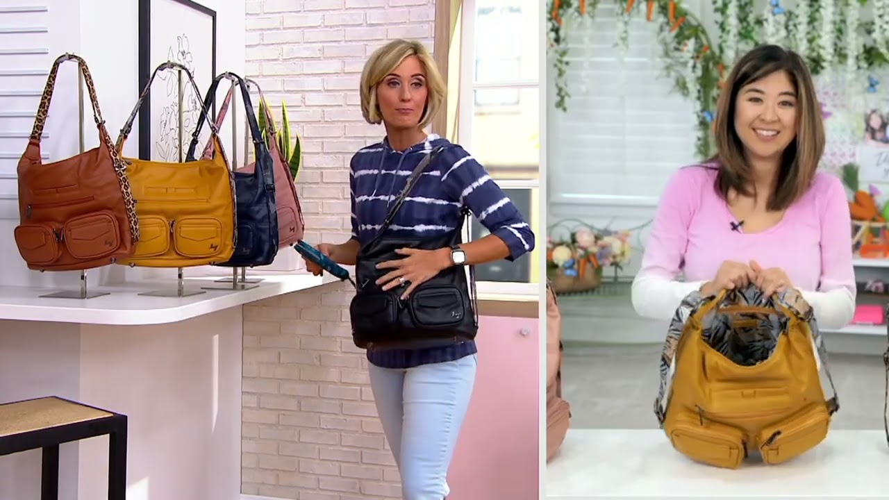 Lug Vegan Faux Leather RFID Hobo Zipliner VL on QVC 