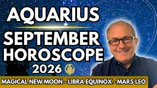 AQUARIUS FORECAST: (Sun, Moon, Asc) 🏺September Horoscope 2026 | New Horizons Beckon!