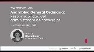 Asamblea Anual Ordinaria: Responsabilidad del administrador de consorcios -  ConsorcioAbierto