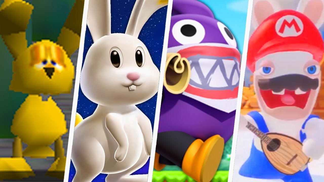 Mario Rabbits, All Mario Rabbits, Rabbit Characters, Super Mario Evolutio.....