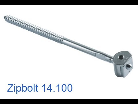 Шуруп-шпилька Zipbolt 14.100 для крепления столбов лестницы