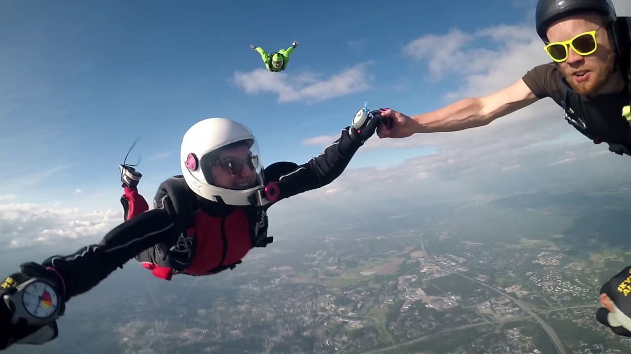 Fun jumping from airplane YouTube