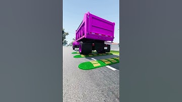 towing pickup trucks vs Speed Bumps #short #beamng #beamngdrive #trucksvs