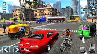 US City Auto Rickshaw Modern Tuk Tuk Games Auto Rickshaw Driving Game screenshot 5
