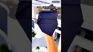 How to make paper bat 🦇👍🏻✈️ Easy flying paper plane #shorts #batman #viral #make