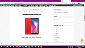 Itel S13 Pro FRP Bypass Reset File | 8.1 Oreo MT6580 Without Box
