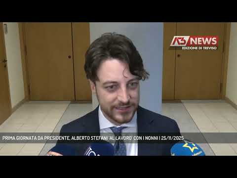 PRIMA GIORNATA DA PRESIDENTE, ALBERTO STEFANI 'AL LAVORO' CON I NONNI | 25/11/2025