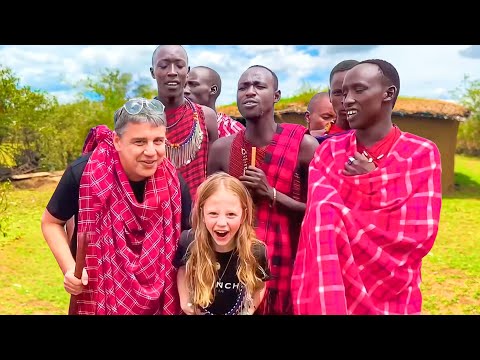 Nastya et papa voyage en famille en Afrique