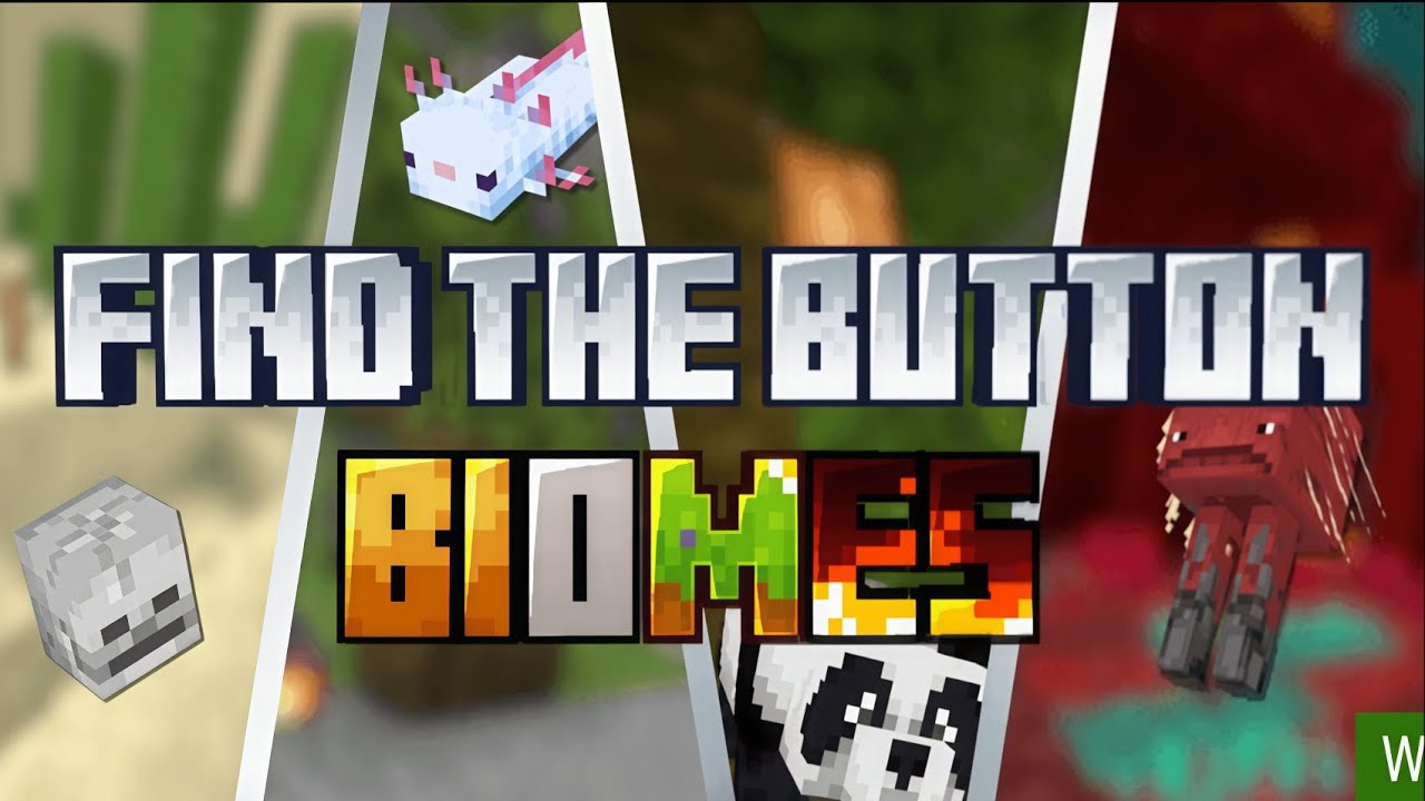 ‼️Map find the button Biomes mcpe 1.21‼️