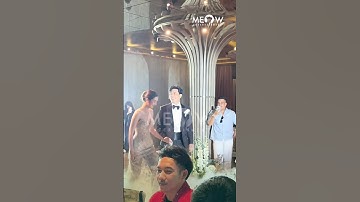 Vợ chồng Hồ Quang Hiếu ngọt ngào nắm tay nhau bước vào lễ đường thật hạnh phúc