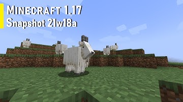 Minecraft 1.17 Snapshot 21w18a - Screaming Goat Ramming