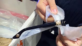 UNBOXING CHROME HEART GLASSES 