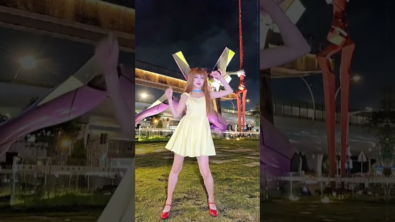 중국 상하이 초호기 앞에서 #잔혹한천사의테제 #残酷な天使のテーゼ#明日香 #아스카코스프레 #asuka #blibliworld2025 #bw2025