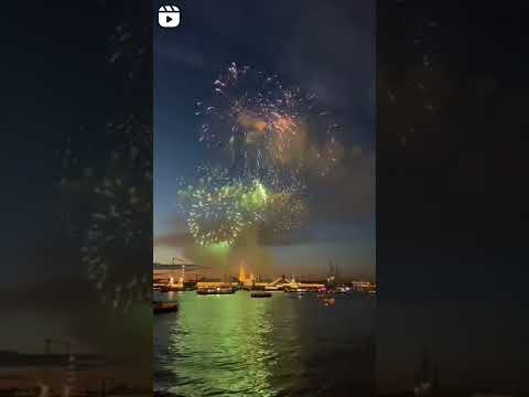 Festive fireworks in
