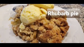 Rhubarb pie Recipe Using Rhubarb from my garden screenshot 2