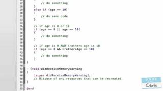 Learn Objective C Tutorial For Beginners Ep 10 - Conditional Operators and IF Statements
