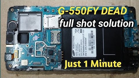 G-550fy (On-5pro) Dead Solution. Sm-G550Fy Full Sort Solution.
