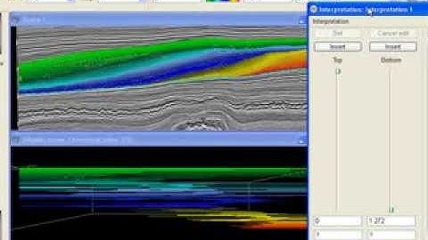 Tutorial: SSIS interpretation module in OpendTect 3.2